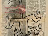 une image représentant un journal sur lequel figure le dessin d'un homme sur un skateboard