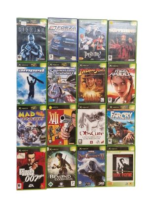 a lot of video games on display on the wall