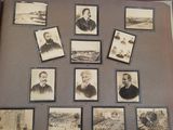a book with a bunch of old photos on it