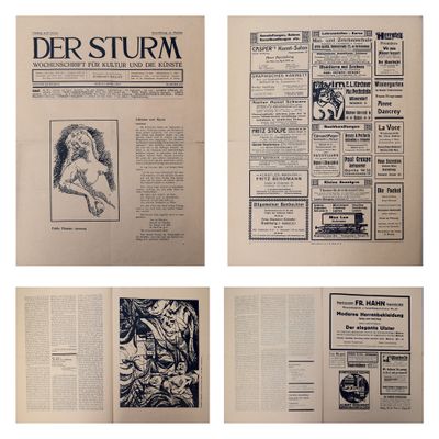 quatre pages d'un journal sur lesquelles figure la photo d'un homme à cheval