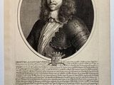 a black and white photo of a man in a suit of armor