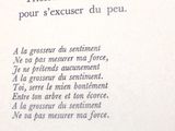un poème écrit en français sur une page d'un livre