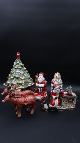VILLEROY & BOCH : lot de photophores : « sapin de noël », « père ...