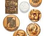 gros plan d'un groupe de pièces avec une pièce au milieu