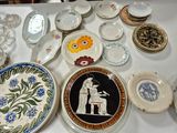a table with many plates and bowls on it