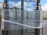 a picture of a window that has been wrapped in plastic
