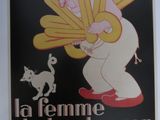 affiche de film française représentant un homme tenant un régime de bananes et un chat