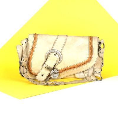 CHRISTIAN DIOR & John GALLIANO : Sac modèle "Saddle Gaucho" …