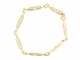un bracelet en or jaune serti de diamants sur fond blanc