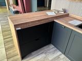 an image of a kitchen with a wooden counter top