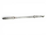 an image of a metal belt with a metal buckle on a white background