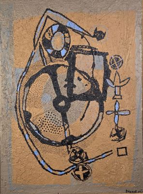 P. HERVE (XXème siècle) La Bicyclette.
