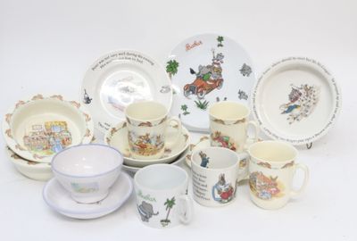 Service de vaisselle enfant Pierre Lapin et Babar