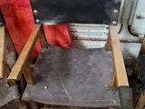three chairs that are sitting next to each other