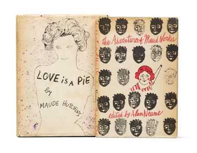 un vieux livre sur lequel est dessiné le visage d'une femme