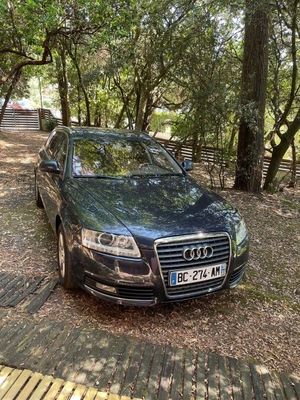 a car that is parked on the side of the road