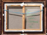 a picture of a window with a message written on it