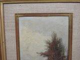 an image of a painting of a landscape with trees in the foreground