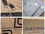 plusieurs photos d'une boîte contenant une chaise et d'une boîte contenant une chaise