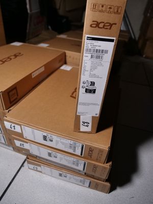 two boxes stacked on top of each other on the floor