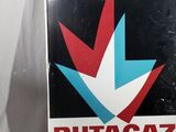 a picture of a sign that says butagaz for private marquee