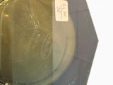 a picture of a glass plate with a label on it