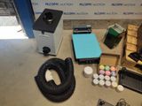 many items that are sitting on the floor next to each other