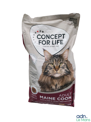 un sac de nourriture pour chat sur lequel est représenté le visage d'un chat