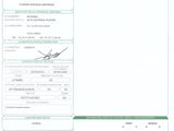 a close up of a paper with a picture of a plane on it