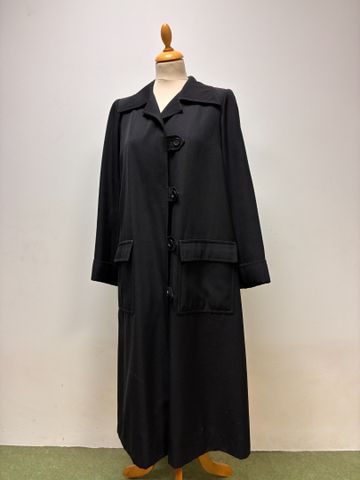 GIVENCHY Nouvelle Boutique Paris – Manteau long en coton noir, 4 ...