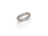a diamond and white gold ring