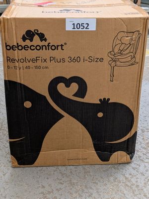 emballage d'une boîte de siège auto pour bébé « Bebeconfort Revolfix Plus 30 » - taille « infant »