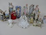 a lot of figurines that are sitting on a table