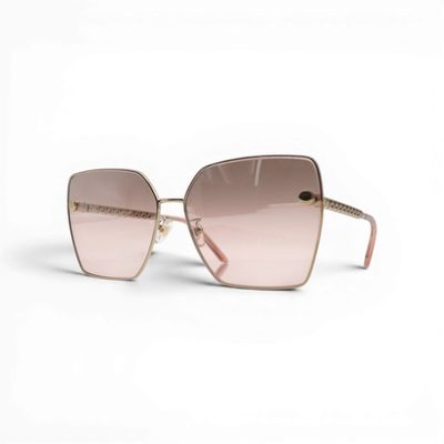 a close up of a pair of sunglasses on a white background