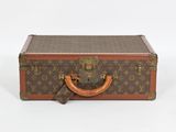 Valise Louis Vuitton en toile Monogram avec poignée en cuir