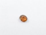 a close up of a small brown stone on a white surface