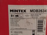 the back of a red box with a sticker on it