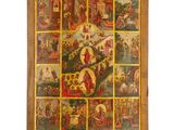 une image représentant une peinture religieuse accrochée au mur