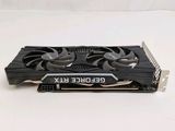 a close up of a video card on a white surface