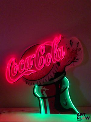 Enseigne lumineuse Coca cola Dimensions : Fonctionnelle Four…
