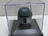 star wars the black series boba fett helmet in display case