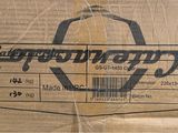 a cardboard box that has a label on it