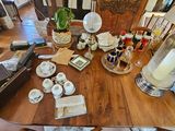 a table that has a lot of items on it