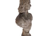 an image of a statue of a woman on a white background