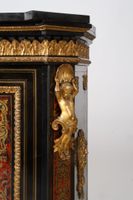Meuble à hauteur d'appui en bois noirci en marqueterie de st… (photo 2)