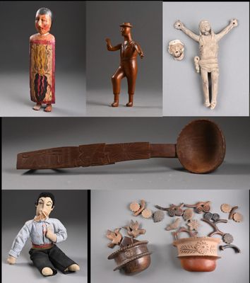 plusieurs photos différentes représentant divers objets, notamment une cuillère, une cuillère et d'autres objets