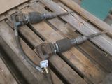 a couple of hoses that are sitting on a pallet