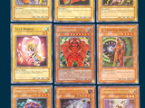 the cards are all different colors and sizes of each character