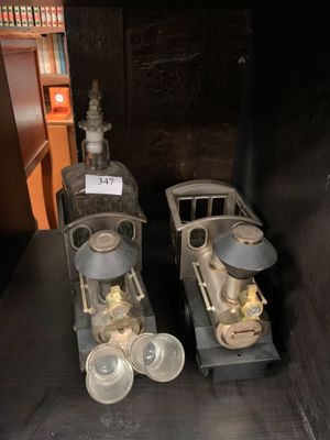 * 2 caves à liqueur en forme de locomotive - Photo 1