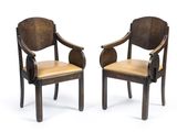 paire de fauteuils de style Art nouveau